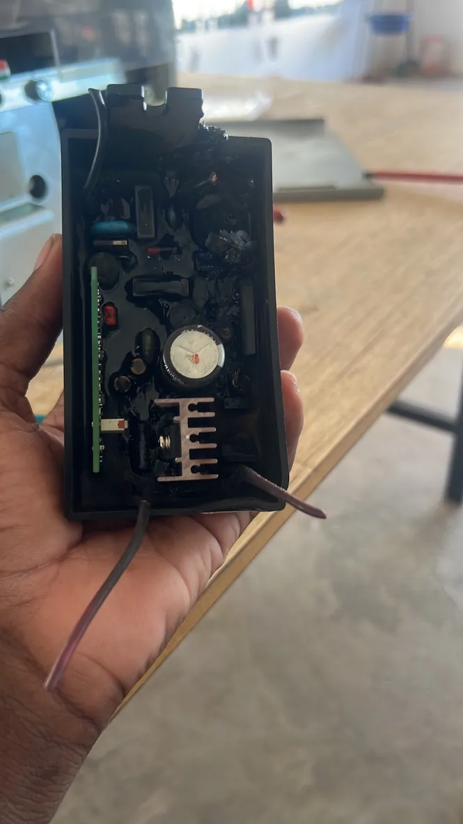 Before — OEM card, burnt, discontinued worldwide