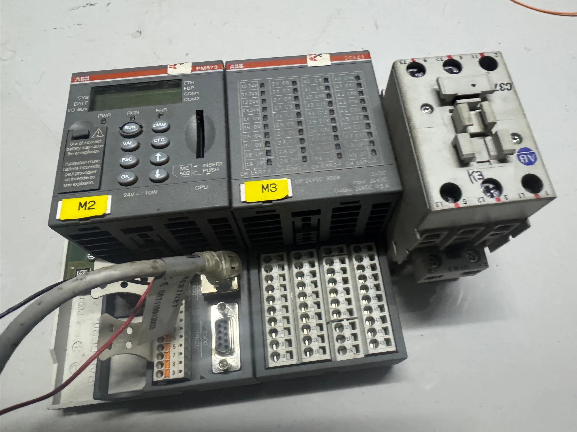 Siemens PLC on the bench Siemens PLC on the bench