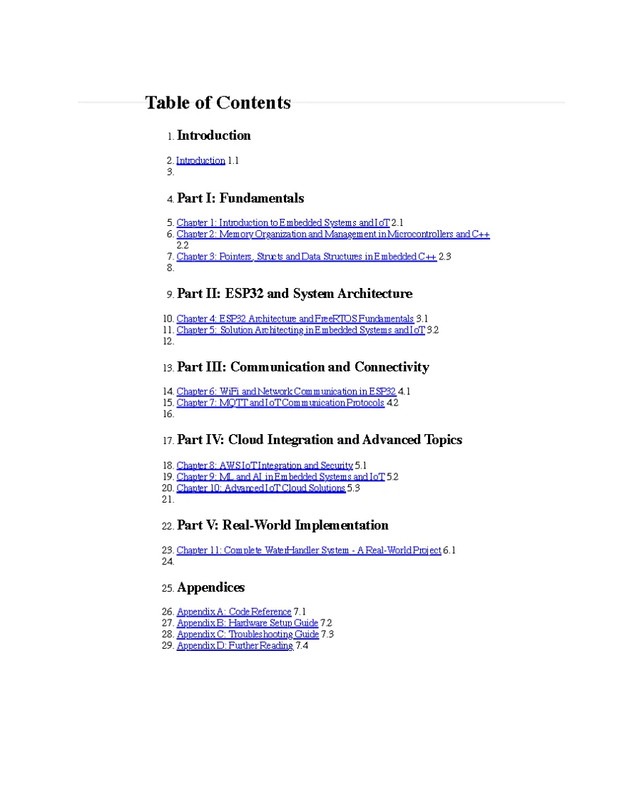 First page of: Embedded IoT Systems: From Concept to Cloud — A Comprehensive Technical Guide Using ESP32 and AWS IoT