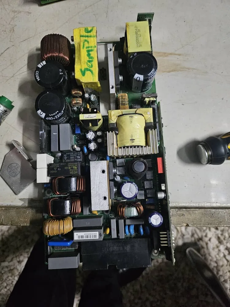 Rectifier module opened for diagnosis