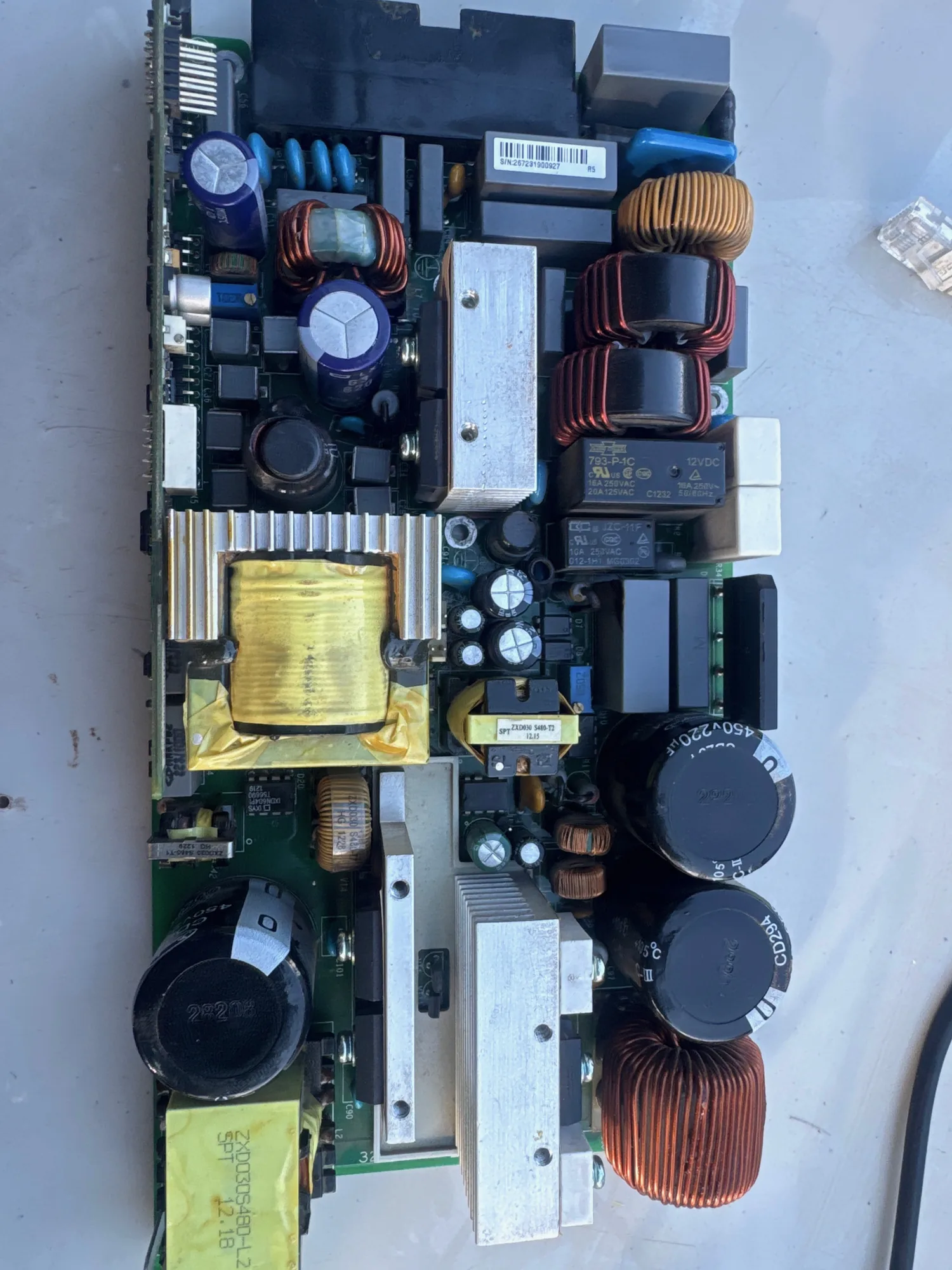 Rectifier power board opened for repair